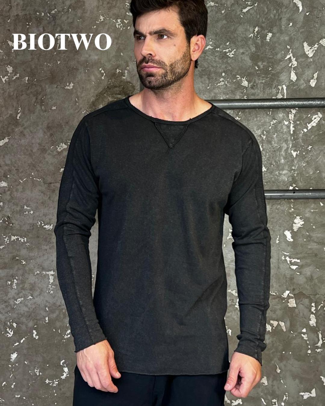 Camiseta manga longa regular brilhos