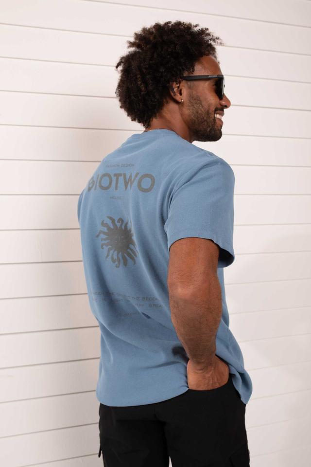 Camiseta regular estampa sol