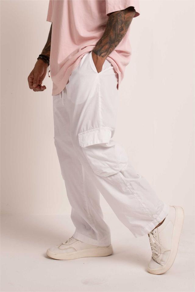 Calça cargo em algodão