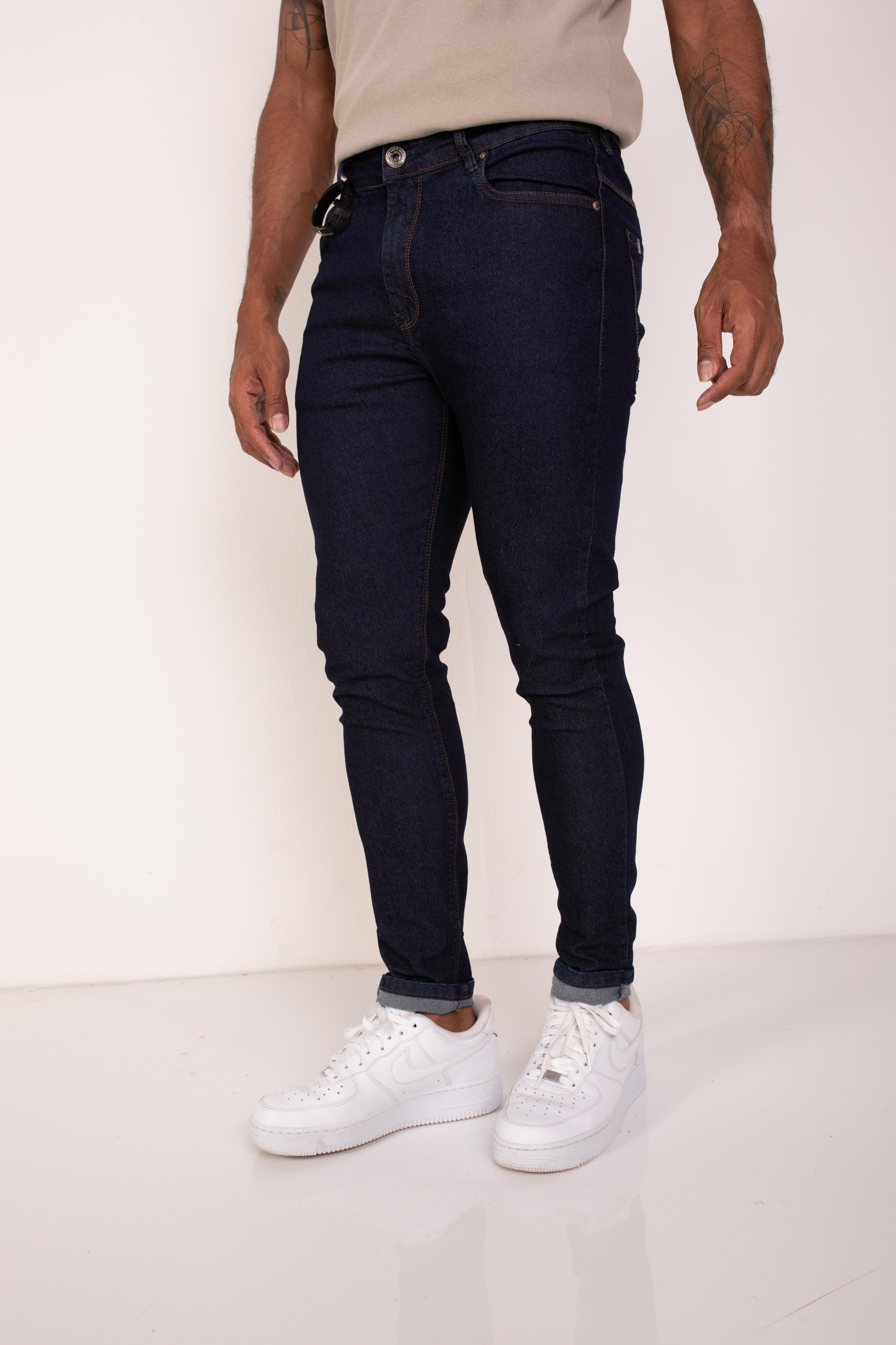 Calça jeans skinny azul escuro
