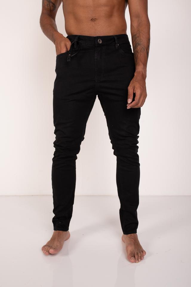Calça jeans semi alicate preta