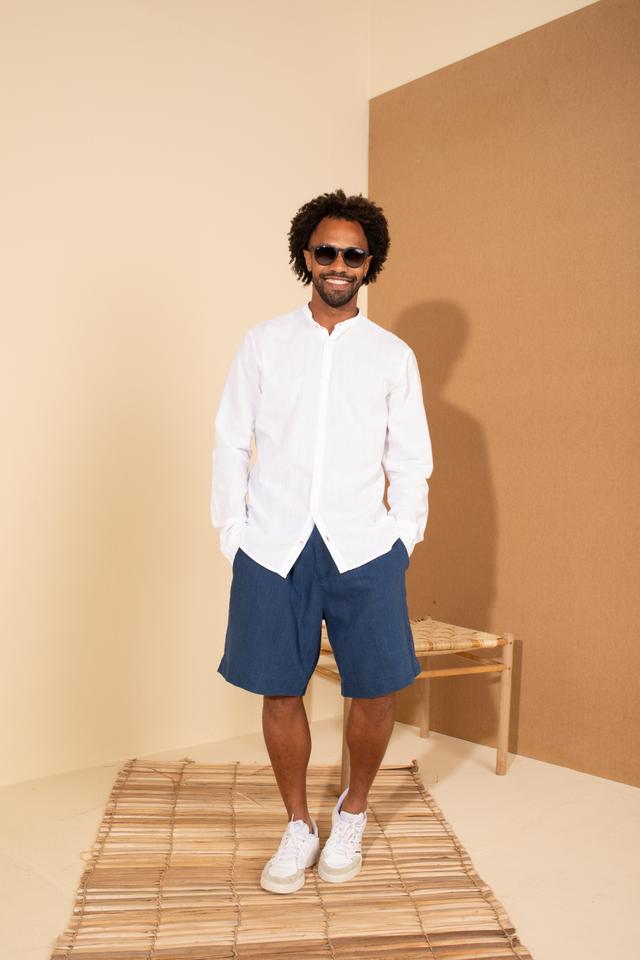 Bermuda Linho ìndigo