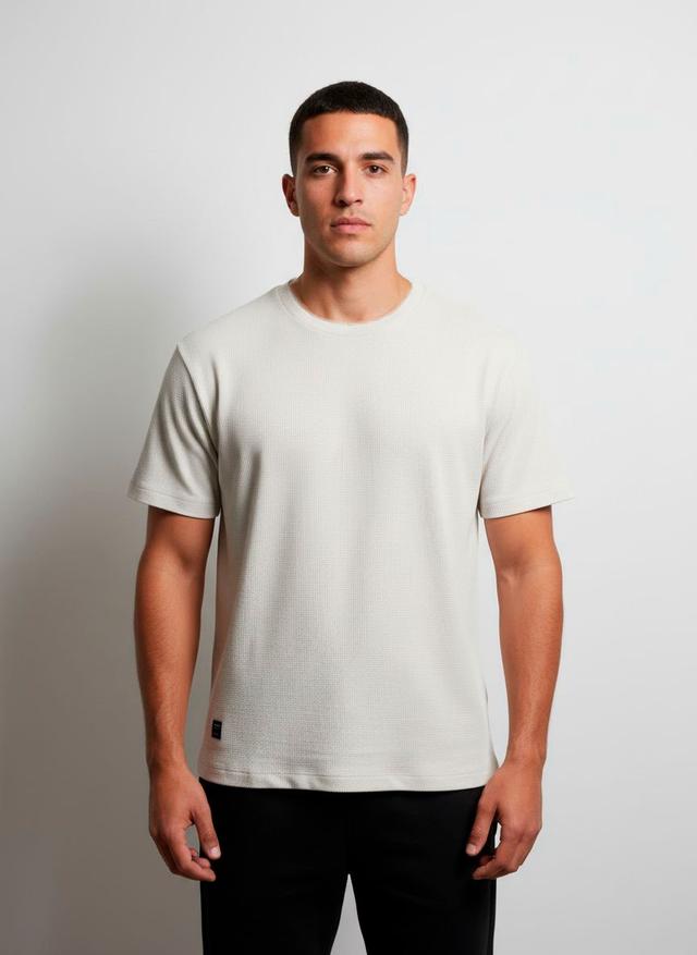 Camiseta boxy estampa escritas