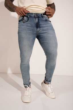 Calça jeans skinny azul claro