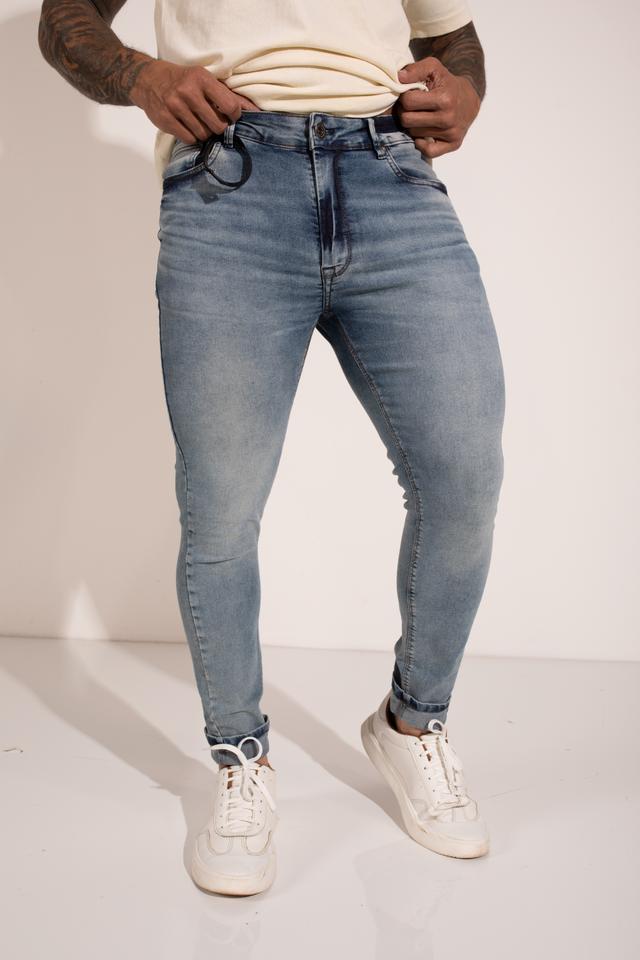 Calça jeans skinny azul claro