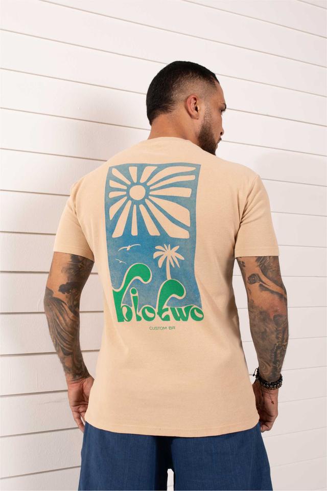 Camiseta regular estampa tropical